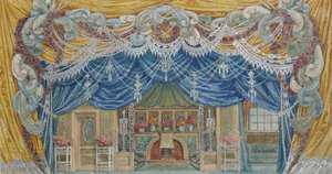 Színpadterv, 1920-as évek. alkotó: Alexander Yakovlevich Golovin
