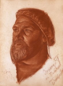Leonyid Romanovics Sologub építész portréja 1884-1956, 1933