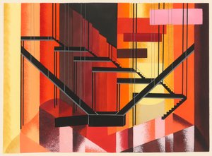 Festői dizájn a Décors de Théâtre portfólióból, 1930. alkotó: Alexandra Alexandrowna Exter
