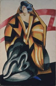 Szoptatós dajka. Jelmezterv W. Shakespeare Rómeó és Júlia című darabjához, 1921
