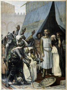 Szent Lajos Jeruzsálemben (Cabanel festményéből) - a szeptember 11-i "" Le Petite Journal" -ban