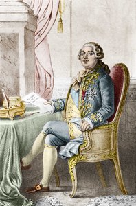 XVI. Lajos (1754-1793), francia király portréja. alkotó: Alexandre (after) Lacauchie
