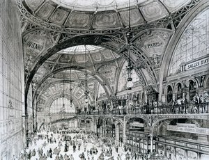 Központi pályaudvar, Bukarest, Románia, az orientalizmusból és a kortárs építészetből alkotó: Alexandre Auguste Louis Marcel