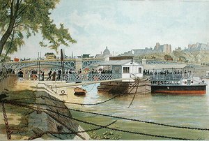 A Ponton Suresnes-nél, a Pont des Saints Peres mellett alkotó: Alexandre Brun