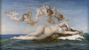 Vénusz születése, 1863 alkotó: Alexandre Cabanel