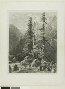 Alpesi táj alkotó: Alexandre Calame