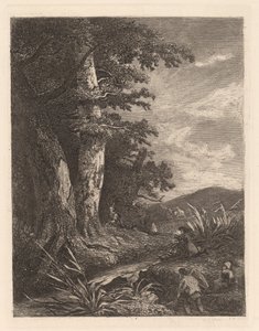 Szarvas a patak mellett alkotó: Alexandre Calame