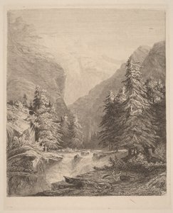 Hegyi vízesés alkotó: Alexandre Calame