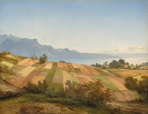 Svájci táj. 1830 körül