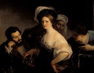 A fiatal kurtizán, 1821 alkotó: Alexandre Francois Xavier Sigalon
