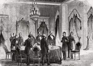 Konstantinápolyi Konferencia, 1876. december, metszet, Törökország alkotó: Nicolas Toussaint Charlet