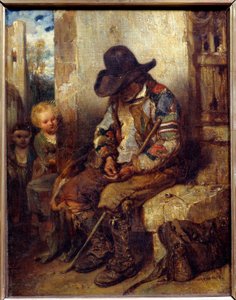 Egy koldus a receptjével Alexandre Gabriel Decamps festménye (1803-1860) 1833 V. 0,41x0,32 m alkotó: Alexandre Gabriel Decamps