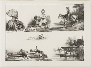 Vázlatlap, 3. sz alkotó: Alexandre Gabriel Decamps