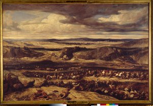 A Cimbrek (Kr. e. 101) vagy a római hadvezér, Marius legyőzte a Cimbre-t a Provence-i síkságon. Alexandre Gabriel Decamps (1803-1860) 1833 V. 1,3x1,95 m alkotó: Alexandre Gabriel Decamps