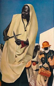 A Kuli-Kuta tánc, Niamey, 1926 alkotó: Alexandre Jacovleff