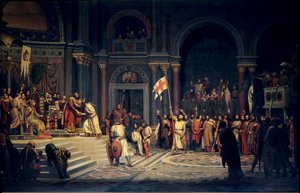 Első keresztes hadjárat: "" Godefroy (Godefroi) of Bouillon (1061-1100), Alsó-Lotaringia hercege, Alexis Comnene bizánci császár hűsége, Konstantinápolyban