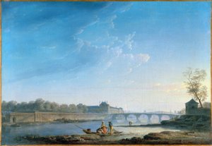 A Quai des Tuileries, a Pont-Royal, a Grenouillère, 1780 körül (olaj, vászon)