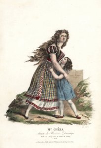Miss Marie Cheza balerina Jenny szerepében Jean-Louis Aumer Jenny című balett-pantomimjében, Panorama Dramatique