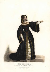Miss Suzanne Brocard, mint Alicia a Jane Shore-ban (Richard III és Jeanne Shore), Nepumucene Lemercier, Theatre Français alkotó: Alexandre Marie Colin