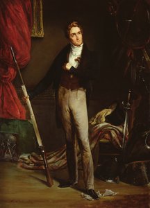 Egy fiatal forradalmár portréja az 1830-as francia forradalom idején (olaj, karton)
