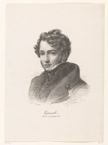 Théodore Géricault portréja Gericault (cím a tárgyon)