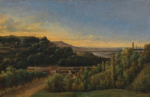 Kilátás a Saint-Cloudra, a Szajna közelében alkotó: Alexandre Pau de St. Martin