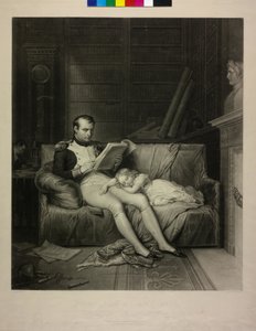 I. Bonaparte Napóleon francia császár (mezzotinto) alkotó: Alexandre Vincent Sixdeniers