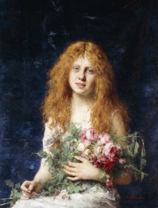 Egy szép rózsa, alkotó: Alexei Alexevich Harlamoff