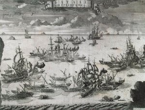 A grengami csata 1720. július 27-én.