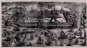 A Szolovetszkij színeváltozási kolostor a Szolovetszkij-szigeteken, 1744