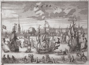 Szentpétervár látképe, 1727