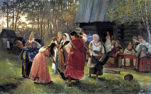 Esküvő estéje, 1889 alkotó: Alexei Ivanovich Korzukhin