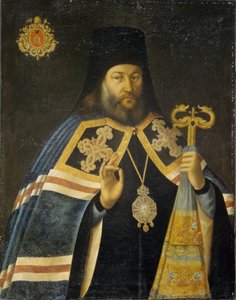 Theodosius Yankovsky, szentpétervári érsek és az Alekszandr Nyevszkij-kolostor priorája, 1770-es évek alkotó: Alexei Petrovich Antropov