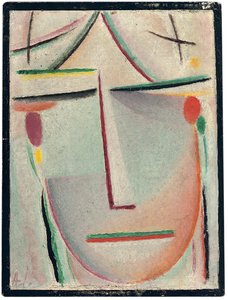 absztrakt fej; Absztrakt fej, 1921 körül alkotó: Alexej von Jawlensky