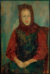 Motorháztetős parasztlány alkotó: Alexej von Jawlensky