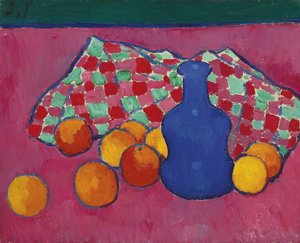 Kék váza narancsokkal, 1908 alkotó: Alexej von Jawlensky