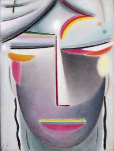 Fej (Sötét Buddha), 1927 körül (olaj, vászon a fedélzeten)