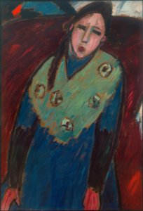 Lány zöld stólával alkotó: Alexej von Jawlensky