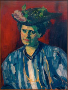 Hedwig Kubin portréja alkotó: Alexej von Jawlensky