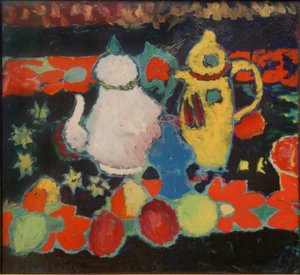 Csendélet sárga-fehér kancsóval alkotó: Alexej von Jawlensky
