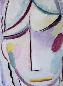 A Megváltó arca; Heilandsgesicht, 1921 körül alkotó: Alexej von Jawlensky