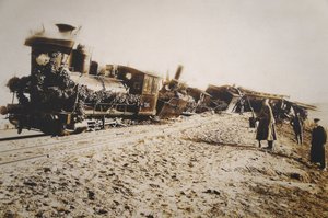 A Borki vonat katasztrófája október 29-én alkotó: Alexey Mikhaylovich Ivanitsky