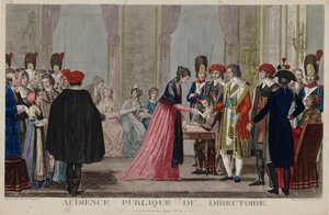 A Címtár nyilvános meghallgatása, 1797 körül. alkotó: Alexis Chataignier