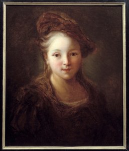 Egy fiatal lány portréja. Alexis Grimou (1680-1740) festménye, 1720 körül. Amiens, Musee De Picardie - Egy fiatal lány portréja. Jean Alexis Grimou (1680-1740) festménye, 1720 körül. Picardie Múzeum, Amiens, Franciaország alkotó: Alexis Grimoux