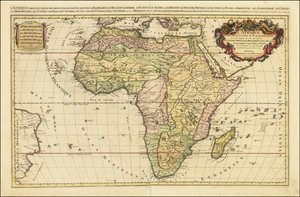 Alexis-Hubert Jaillot 1692-es Afrika térképe