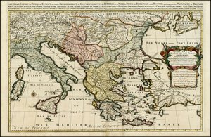Hubert Jaillot 1692-es térképe az európai Török Birodalomról