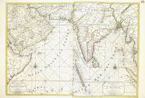 Afrika, Arábia és India térképe