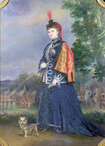 Hortense Schneider (1833-1920) a nagyhercegnő szerepében Jacques Offenbach (1819-90) „La Grande Duchesse de Gerolstein” című filmjében, 1874