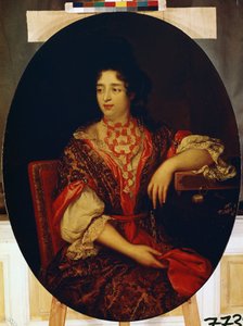 ""A francia királynő udvarában várakozó hölgy portréja"" (Várakozó hölgy portréja) Alexis Simon Belle festménye (1674-1734) Ermitázs Múzeum, Szentpétervár