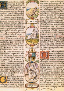 Asztúria és León királyainak genealógiai fája, Alonso de Cartagena "Spanyolország királyainak genealógiájából" alkotó: Alfonso de Cartagena